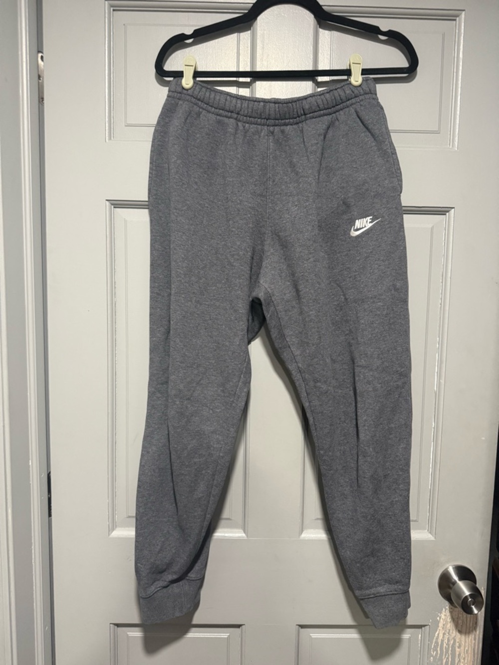 Nike Gray Logo Fleece Joggers Unisex